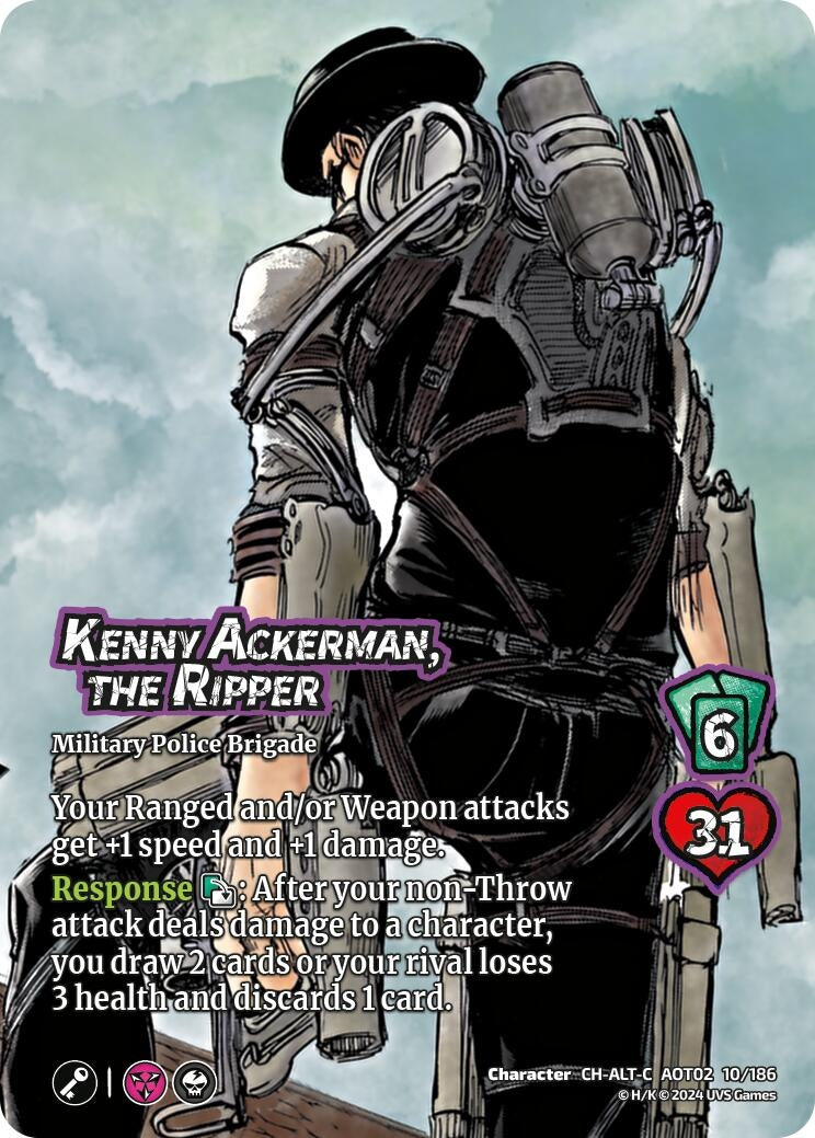 Image for Kenny Ackerman, the Ripper (Alternate Art) (10/186) [AOT02]