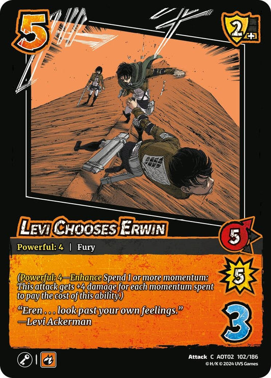 Image for Levi Chooses Erwin (102/186) [AOT02]