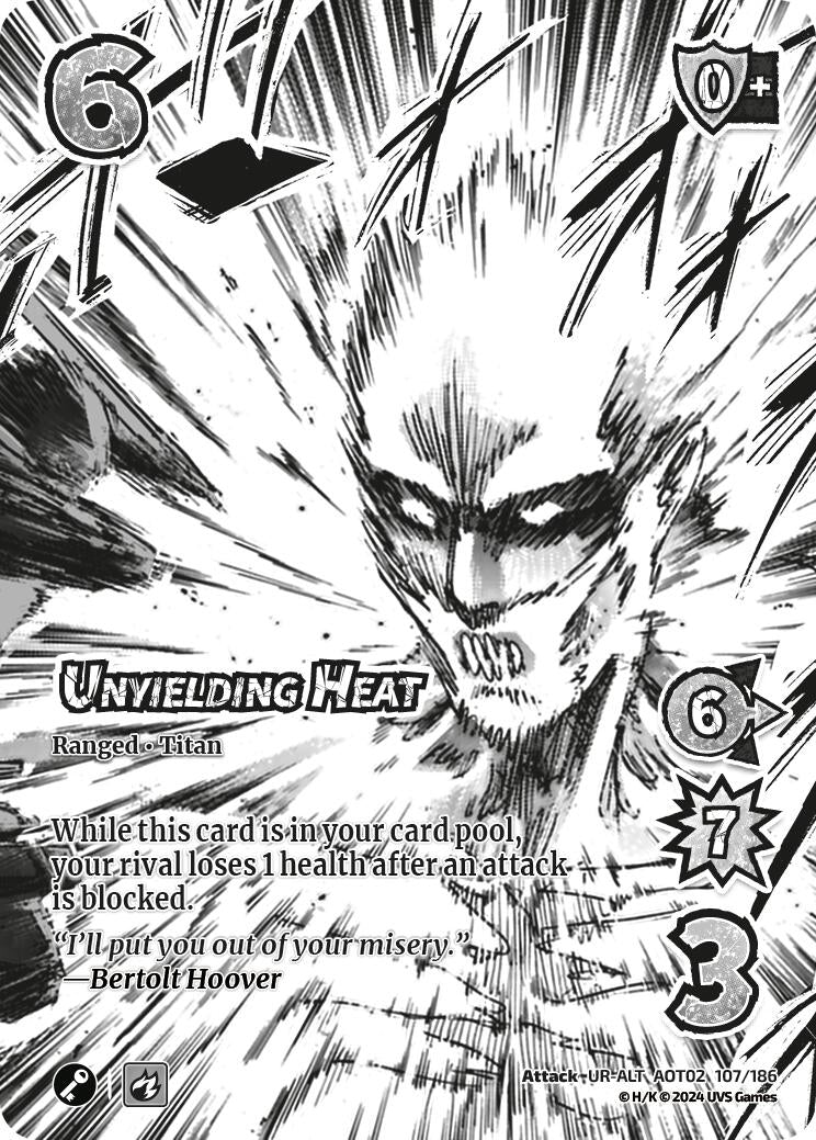 Image for Unyielding Heat (Alternate Art) (107/186) [AOT02]