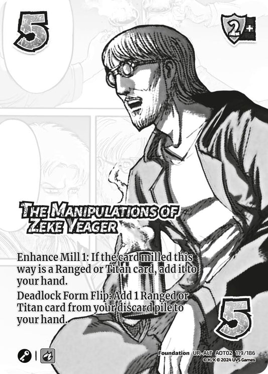 Image for The Manipulations of Zeke Yeager (Alternate Art) (119/186) [AOT02]