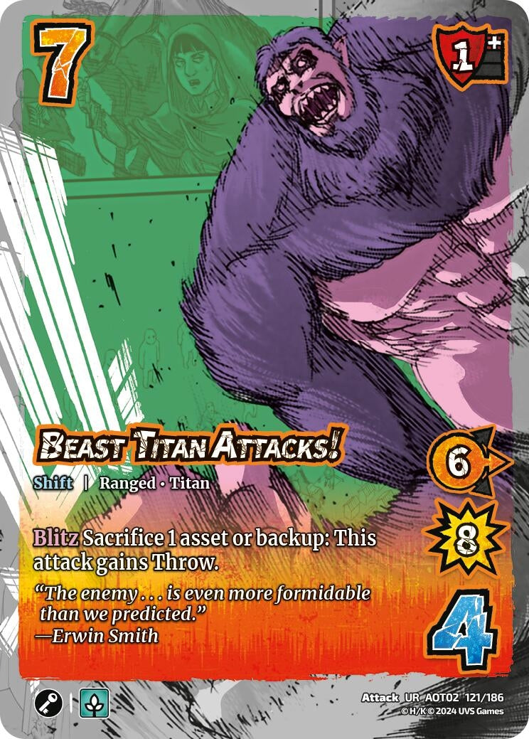 Beast Titan Attacks! // The Beast Titan (121a/186) [AOT02] – Red Riot ...