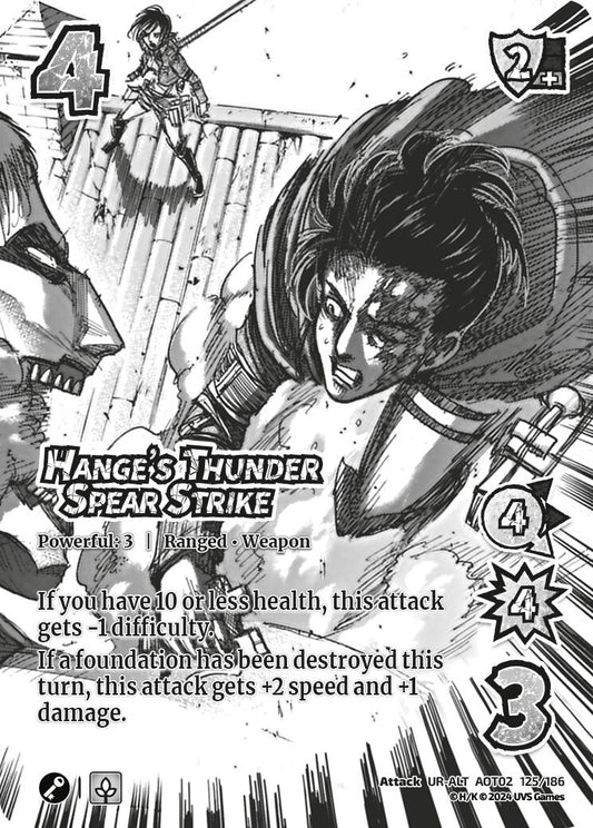 Image for Hange's Thunder Spear Strike (Alternate Art) (125/186) [AOT02]