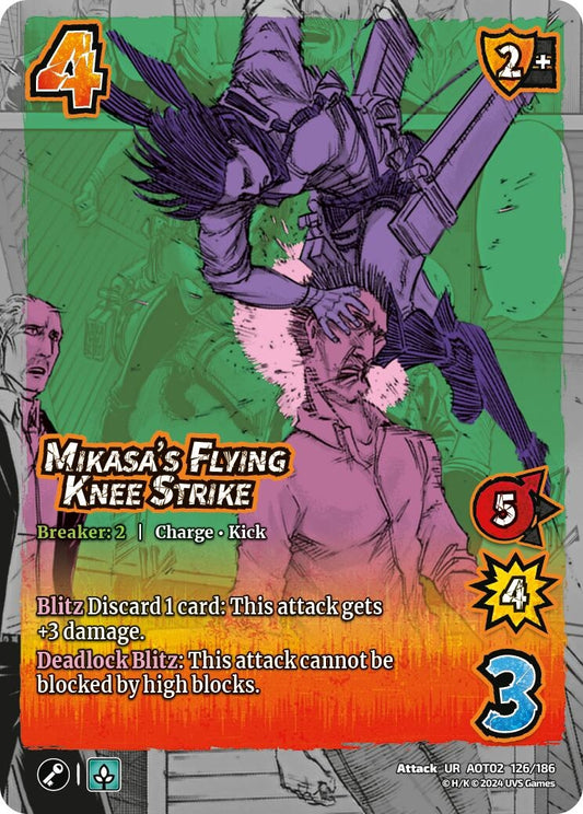 Image for Mikasa's Flying Knee Strike (126/186) [AOT02]