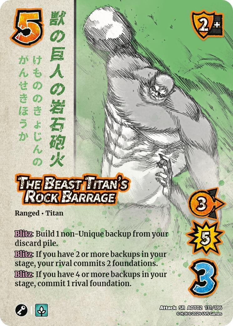 Image for The Beast Titan's Rock Barrage (131/186) [AOT02]