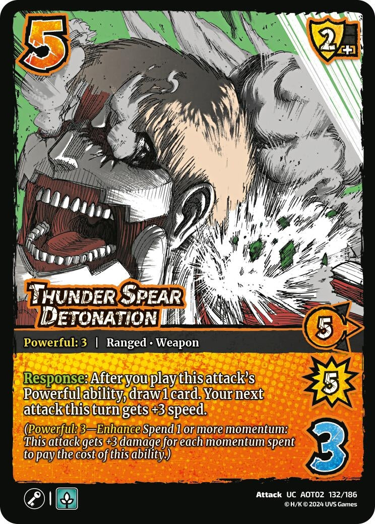 Image for Thunder Spear Detonation (132/186) [AOT02]