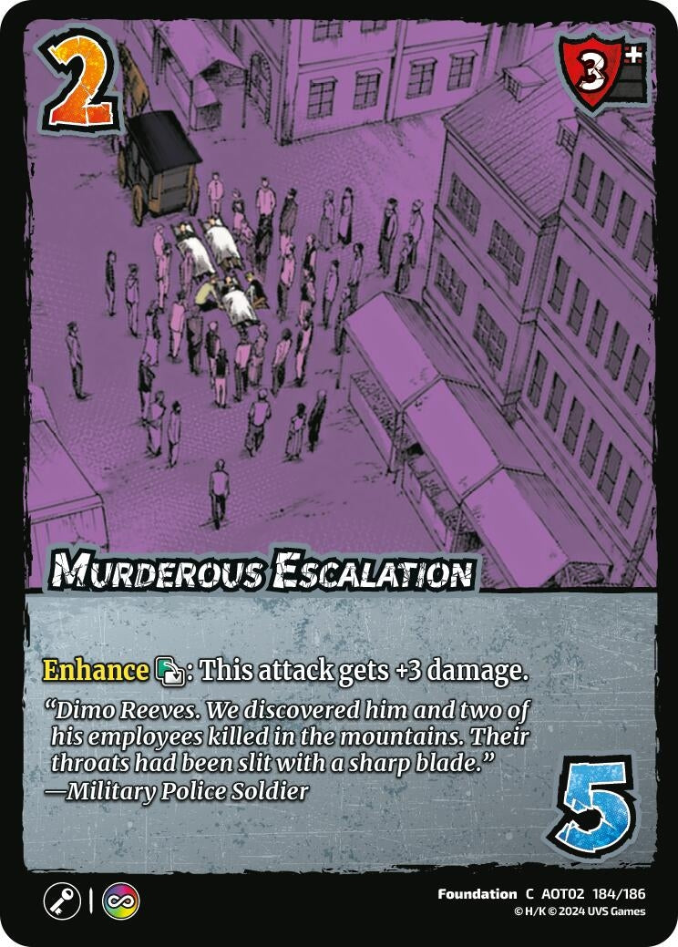 Image for Murderous Escalation (184/186) [AOT02]