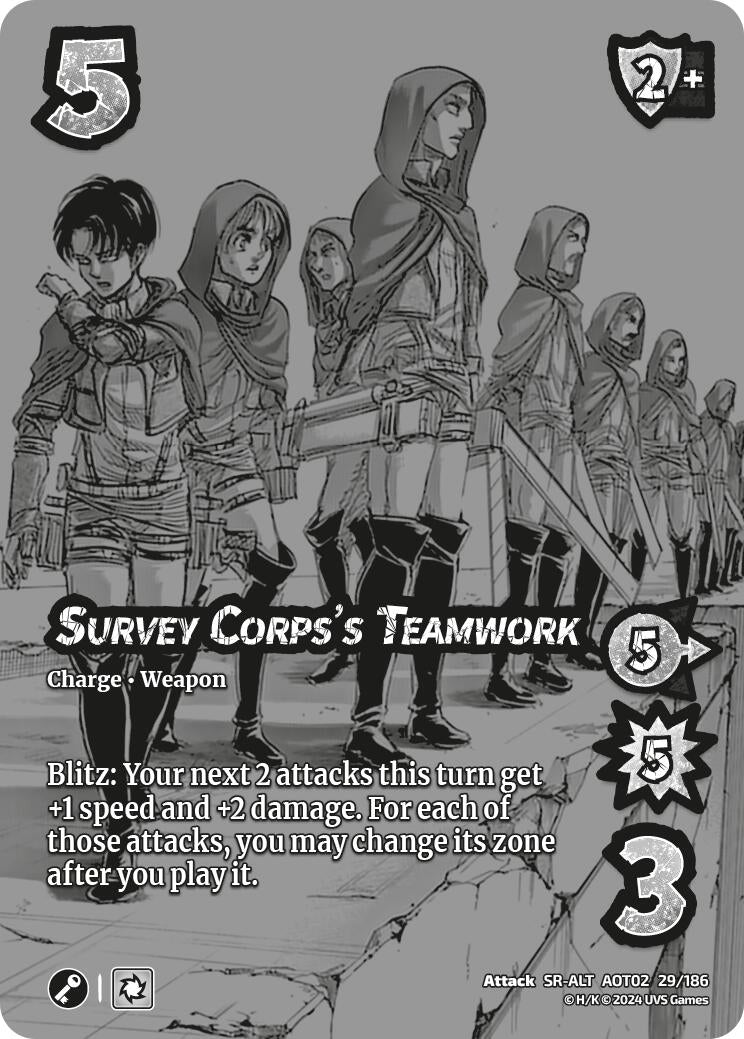 Image for Survey Corps's Teamwork (Alternate Art) (29/186) [AOT02]