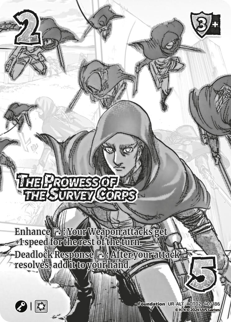 Image for The Prowess of the Survey Corps (Alternate Art) (40/186) [AOT02]