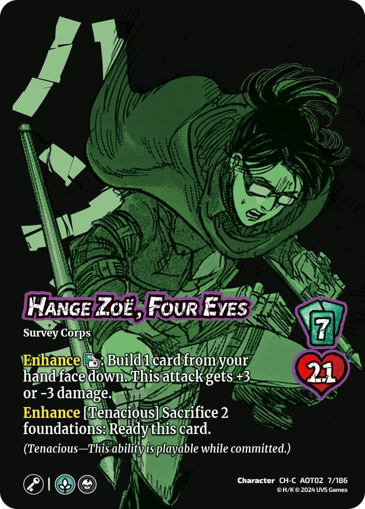 Image for Hange Zoe, Four Eyes (7/186) [AOT02]