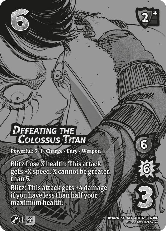 Image for Defeating the Colossus Titan (Alternate Art) (98/186) [AOT02]