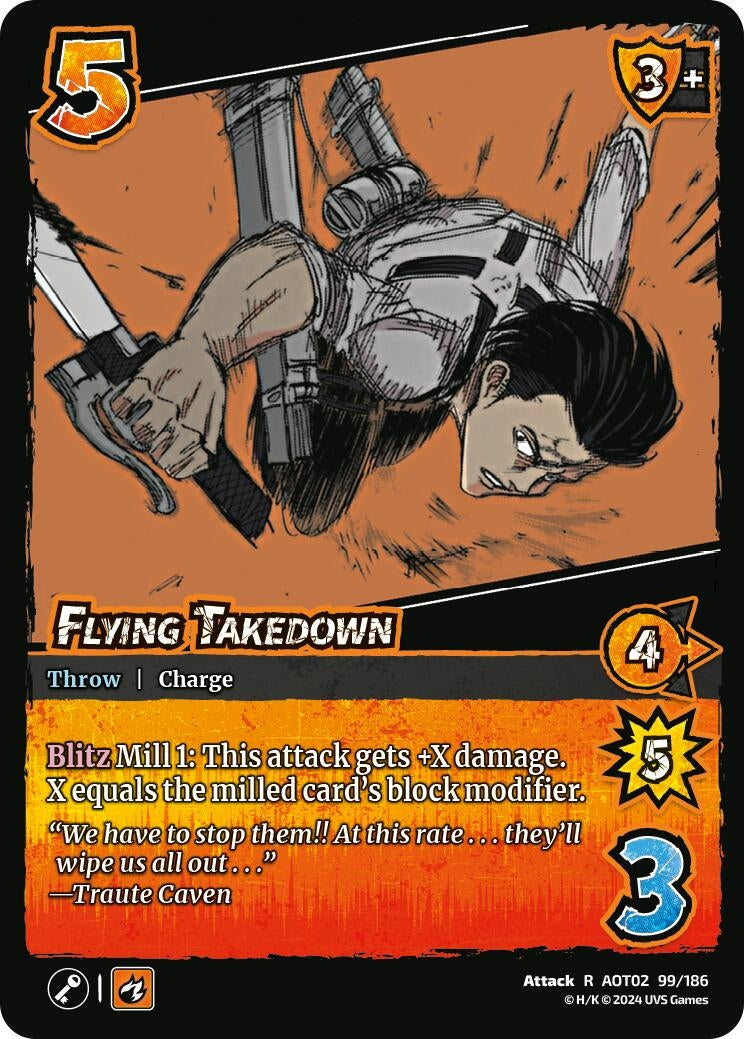 Image for Flying Takedown (99/186) [AOT02]