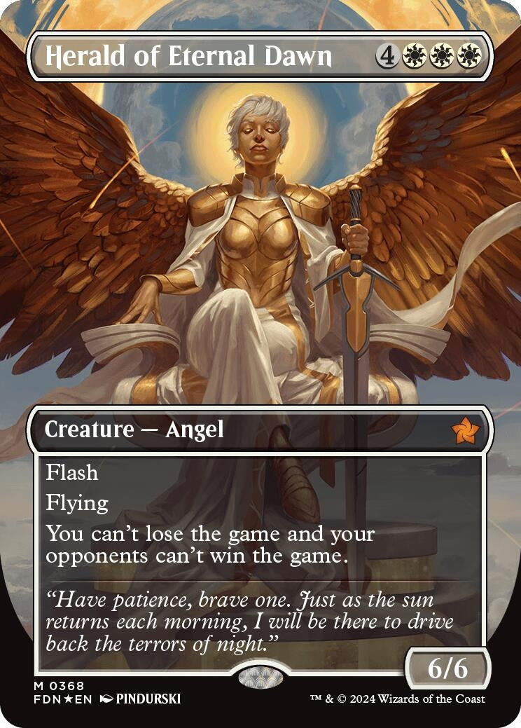 Image for Herald of Eternal Dawn (Borderless) (Mana Foil)