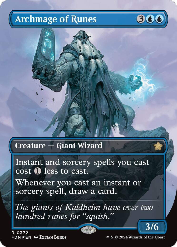 Image for Archmage of Runes (Borderless) (Mana Foil)