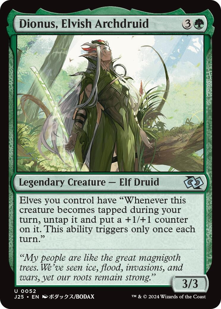 Image for Dionus, Elvish Archdruid (52) [J25]