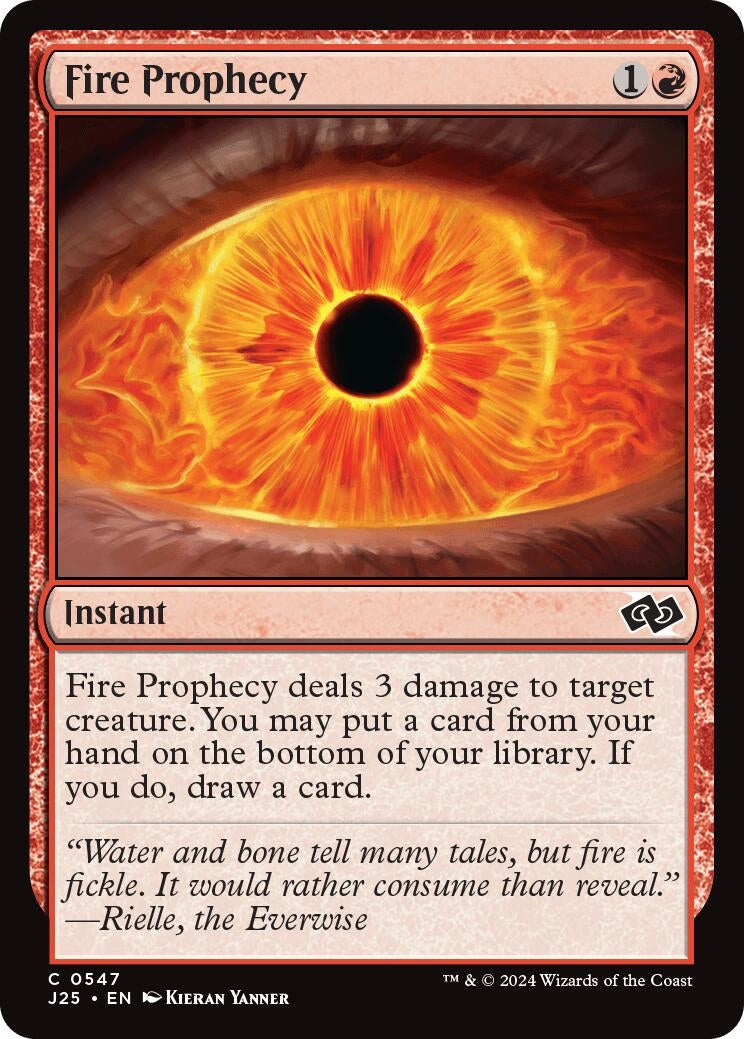 Image for Fire Prophecy (547) [J25]
