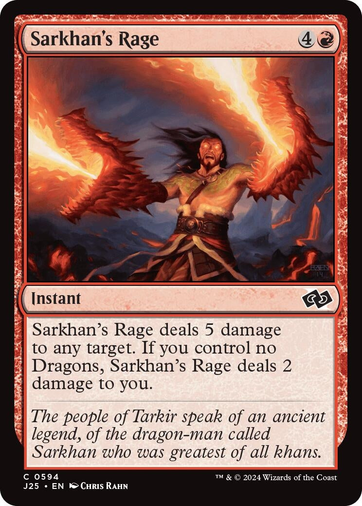 Image for Sarkhan's Rage (594) [J25]