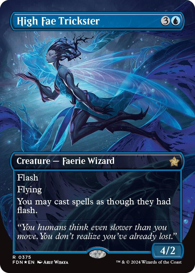 Image for High Fae Trickster (Borderless) (Mana Foil)