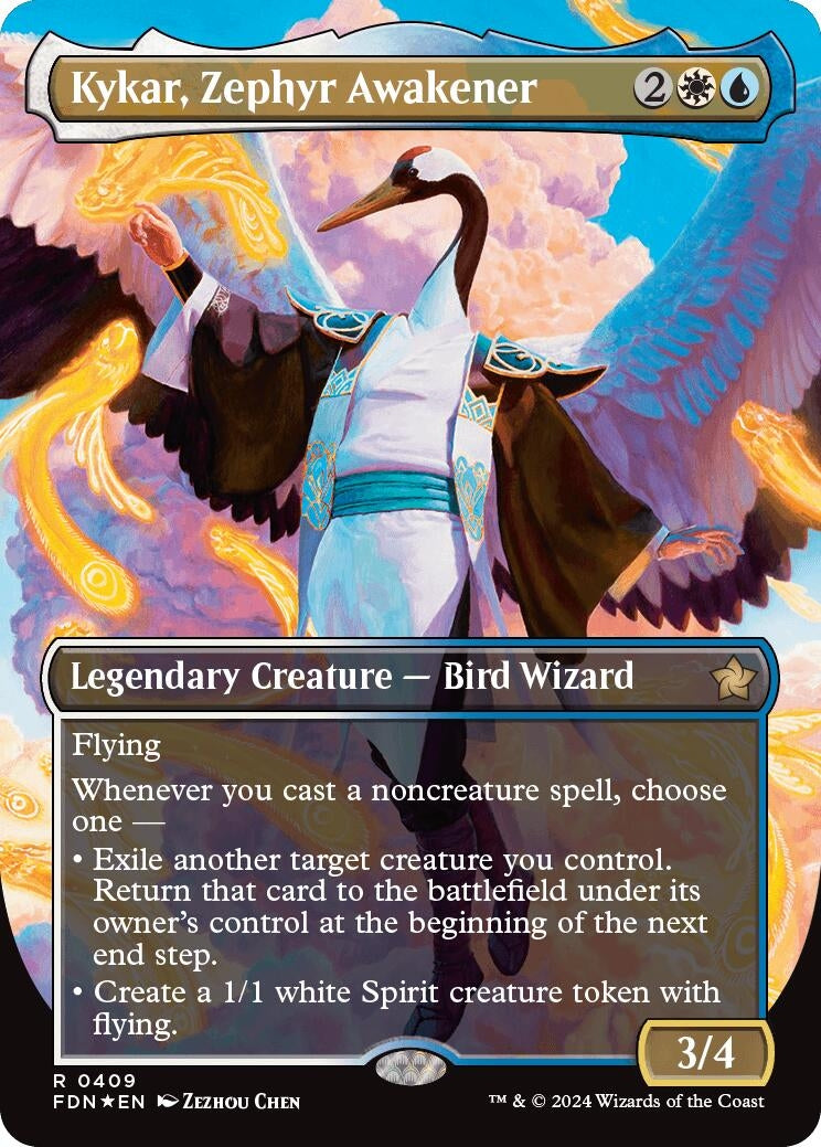 Image for Kykar, Zephyr Awakener (Borderless) (Mana Foil)