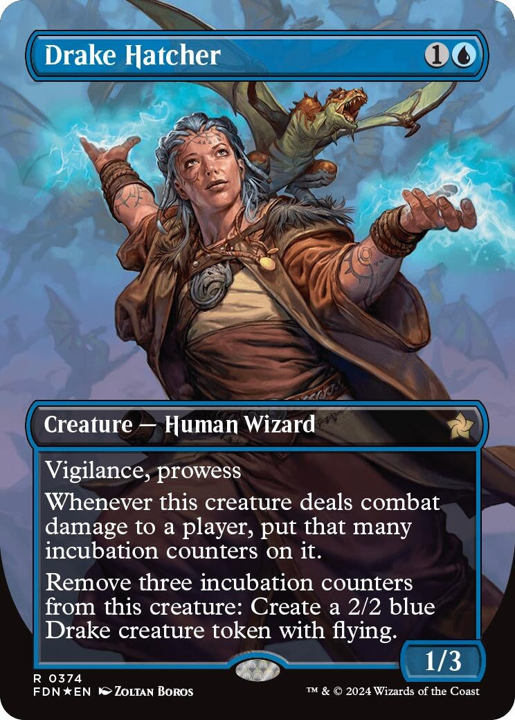 Image for Drake Hatcher (Borderless) (Mana Foil)