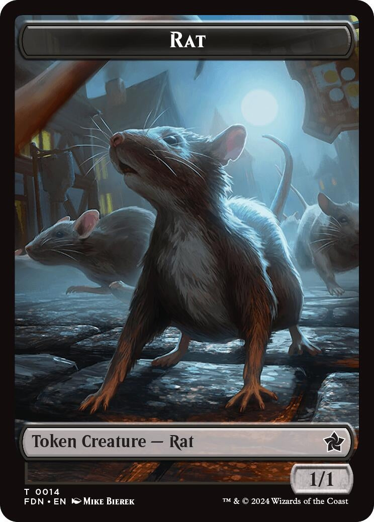 Image for Rat // Zombie Double-Sided Token