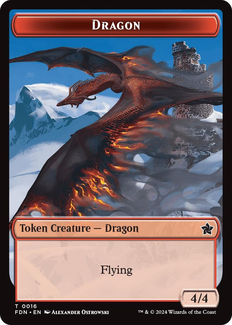 Image for Dragon (0016) // Dragon (0017) Doubled-Sided Token