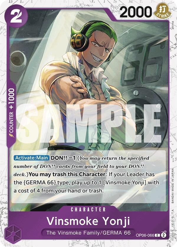 Image for Vinsmoke Yonji (OP06-066) [Premium Booster]