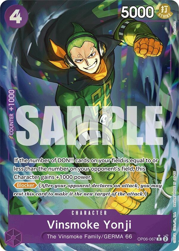 Image for Vinsmoke Yonji (OP06-067) (Full Art) [Premium Booster]