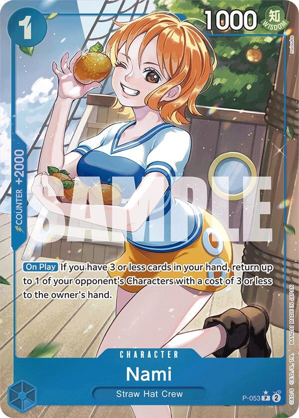 Image for Nami (P-053) (Full Art) [Premium Booster]