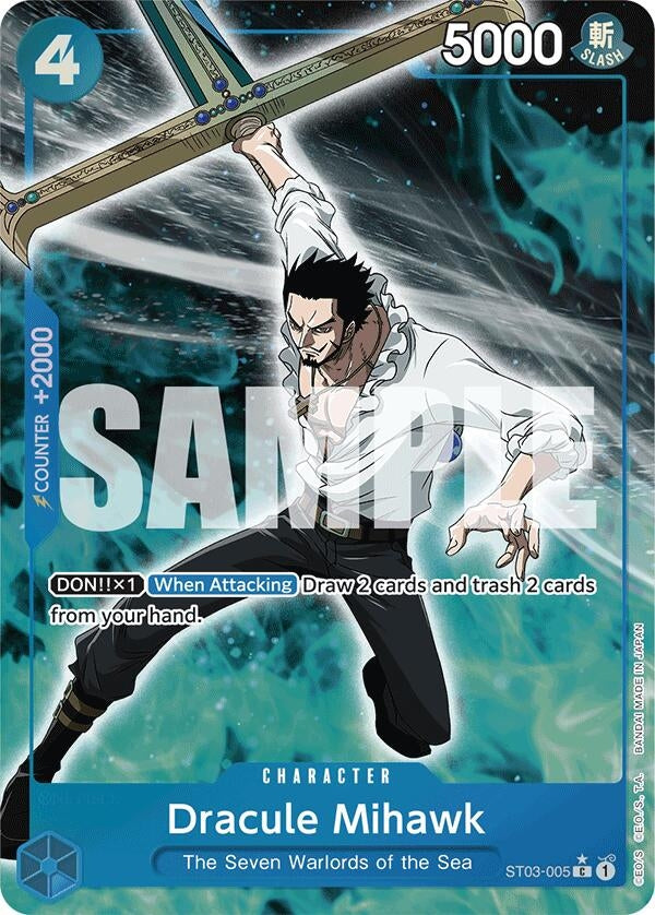 Image for Dracule Mihawk (ST03-005) (Full Art) [Premium Booster]