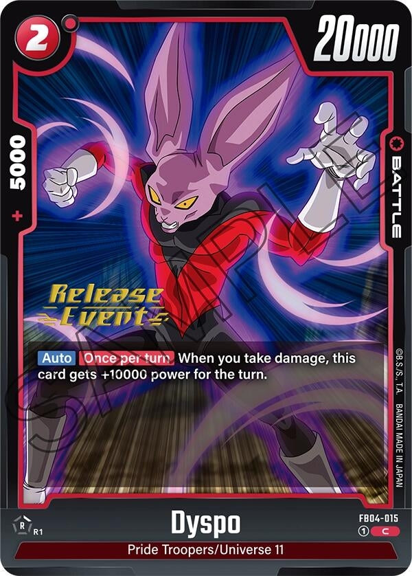 Image for Dyspo (FB04-015) [Ultra Limit Release Event Cards]