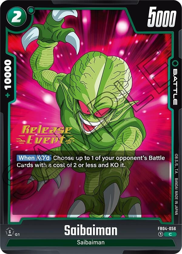 Image for Saibaman (FB04-056) [Ultra Limit Release Event Cards]