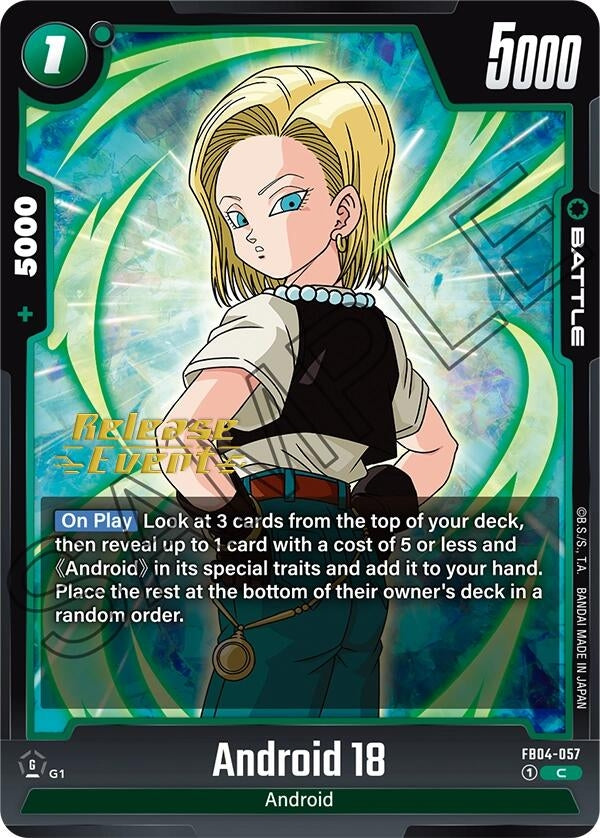 Image for Android 18 (FB04-057) [Ultra Limit Release Event Cards]