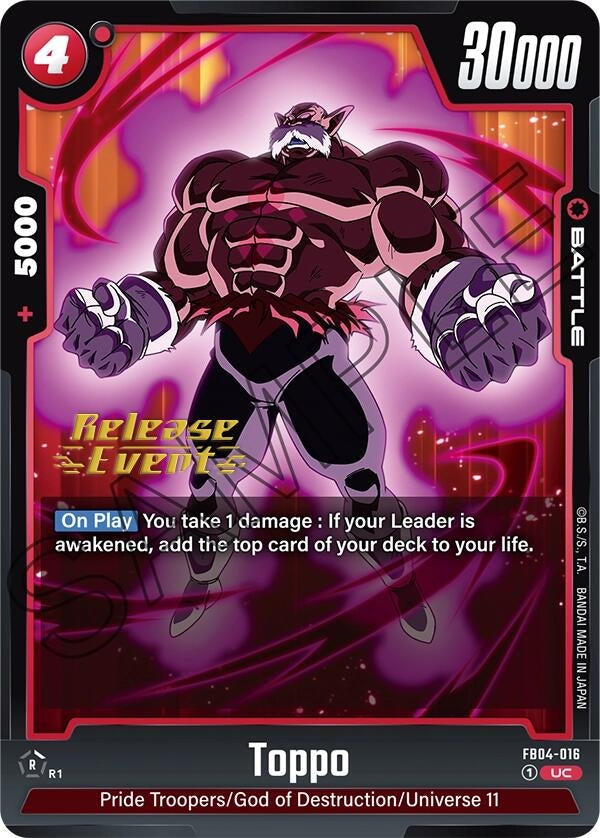 Image for Toppo (FB04-016) [Ultra Limit Release Event Cards]