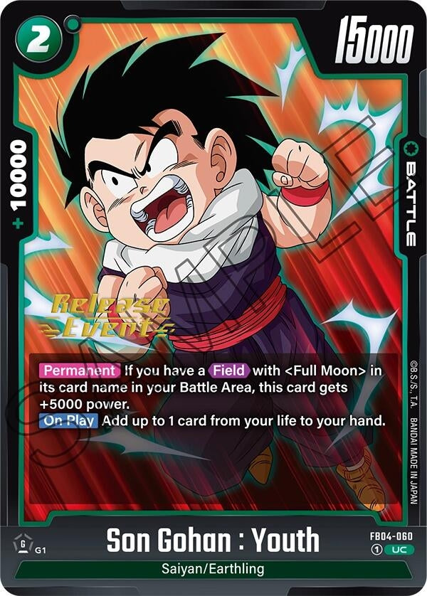 Image for Son Gohan : Youth (FB04-060) [Ultra Limit Release Event Cards]