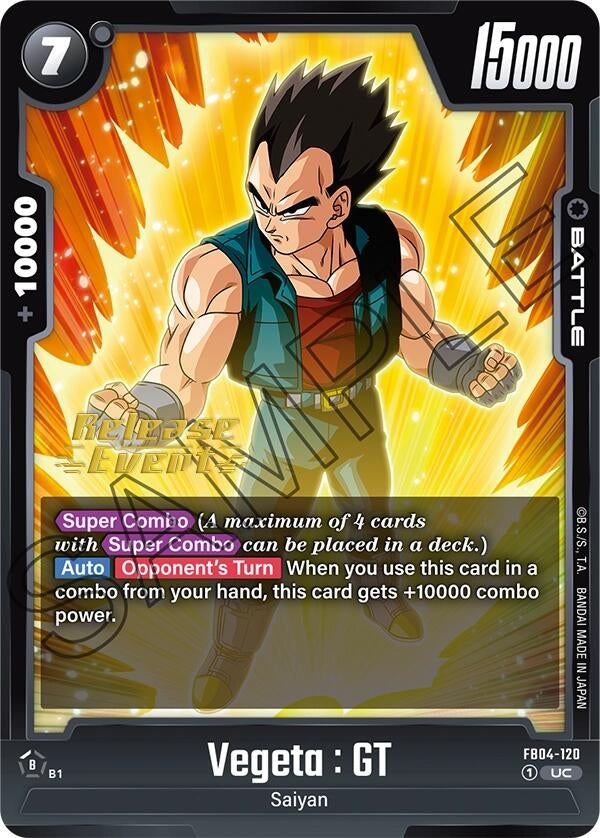 Image for Vegeta : GT (FB04-120) [Ultra Limit Release Event Cards]