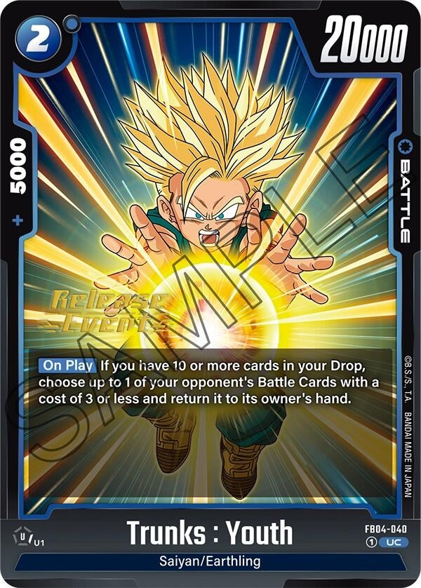 Image for Trunks : Youth (FB04-040) [Ultra Limit Release Event Cards]