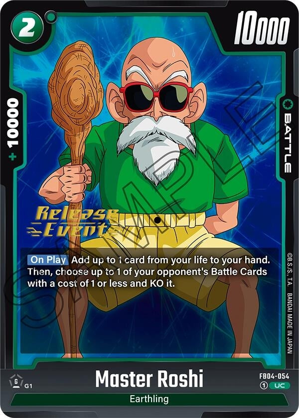 Image for Master Roshi (FB04-054) [Ultra Limit Release Event Cards]