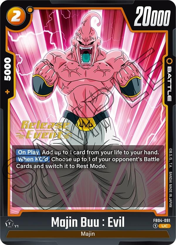 Image for Majin Buu : Evil - FB04-091 (FB04-091) [Ultra Limit Release Event Cards]