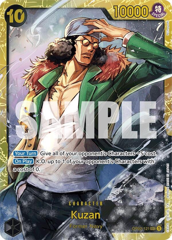 Image for Kuzan (OP02-121) (Reprint) [Premium Booster -The Best-]