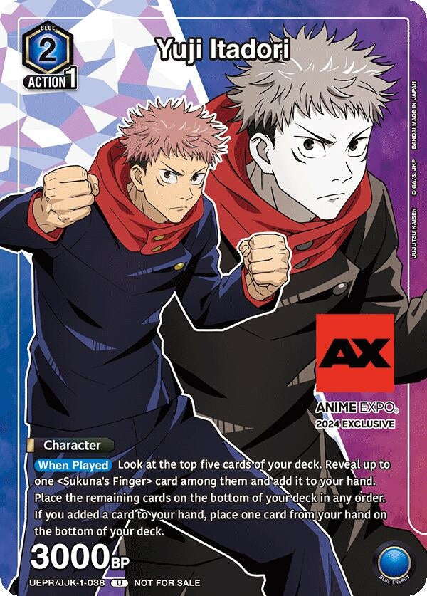 Image for Yuji Itadori (Anime Expo 2024) [Union Arena Promotion Cards]