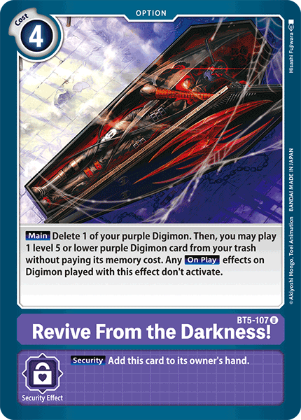 Revive From the Darkness! [BT5-107] [Battle of Omni] | Red Riot Games CA