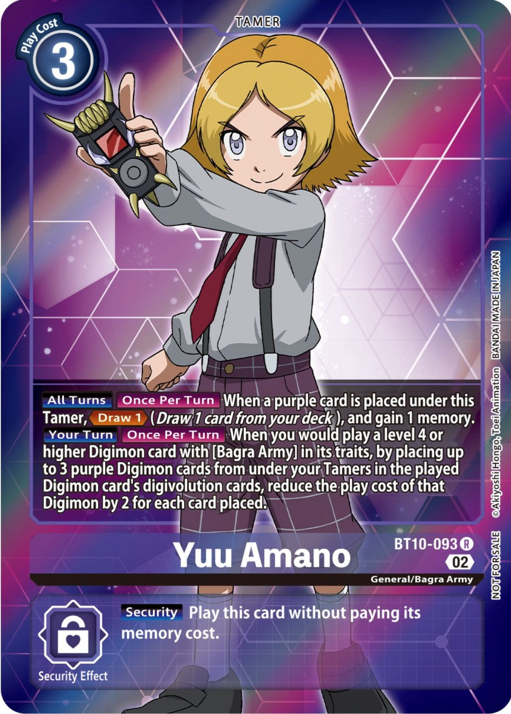 Yuu Amano [BT10-093] (Box Topper) [Xros Encounter] | Red Riot Games CA