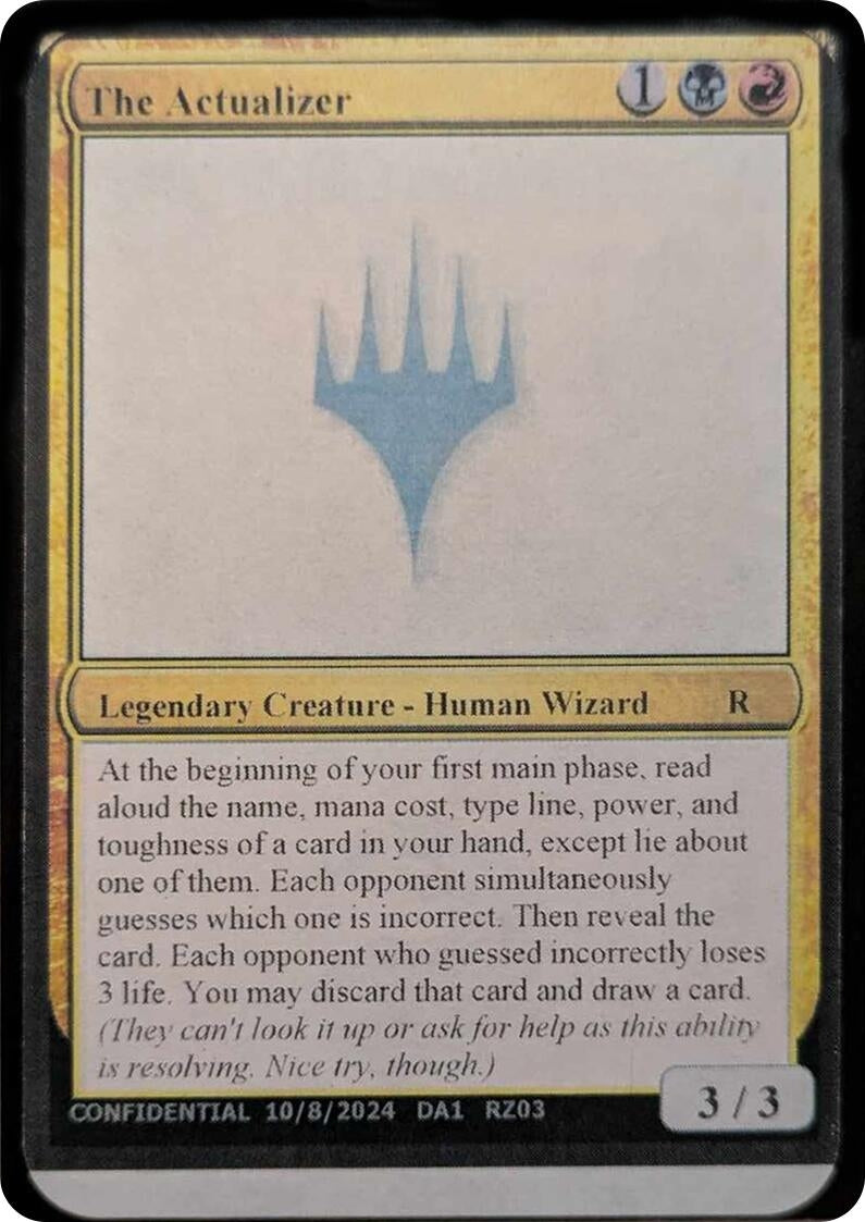 Image for The Actualizer [Un-Known Event Playtest Cards] - Magic: The Gathering