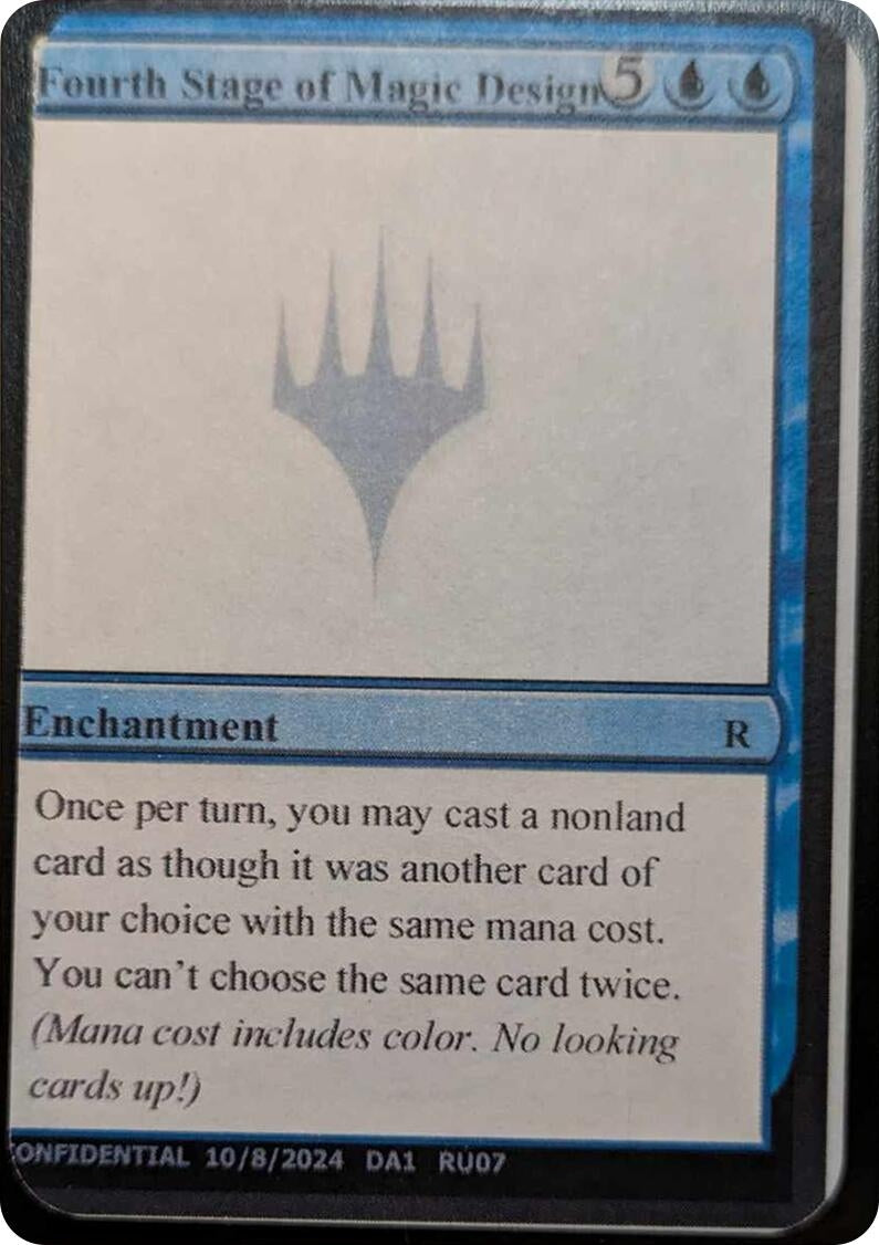 Image for Fourth Stage of Magic Design [Un-Known Event Playtest Cards] - Magic: The Gathering