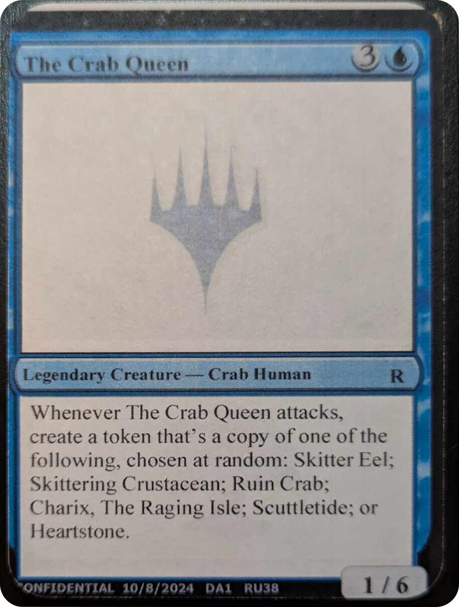 Image for The Crab Queen [Un-Known Event Playtest Cards] - Magic: The Gathering