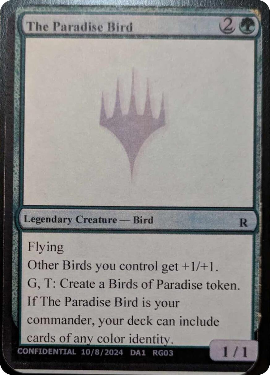 Image for The Paradise Bird [Un-Known Event Playtest Cards] - Magic: The Gathering