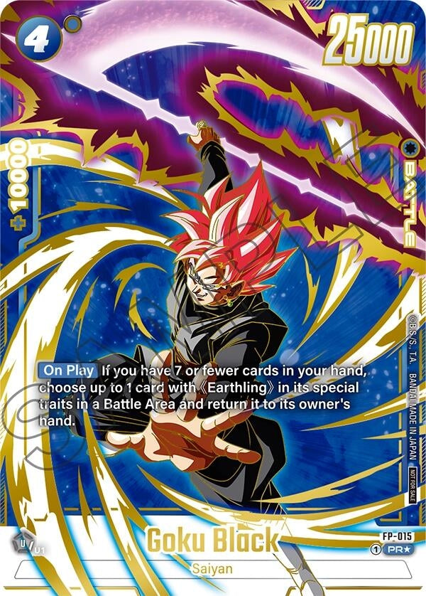 Image for Goku Black - FP-015 (Selection Pack 01 Finalist) (FP-015) [Tournament and Championship Promos]