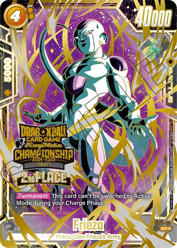 Image for Frieza - FB01-129 (Championship 2024-2025 Finals 2nd Place) (FB01-129) [Tournament and Championship Promos]