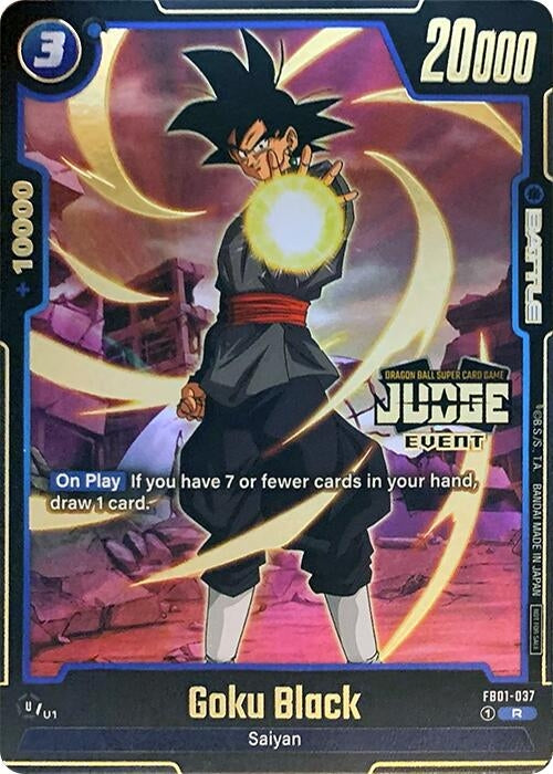 Image for Goku Black - FB01-037 (Judge Pack (Event Judge) 01) (FB01-037) [Tournament and Championship Promos]