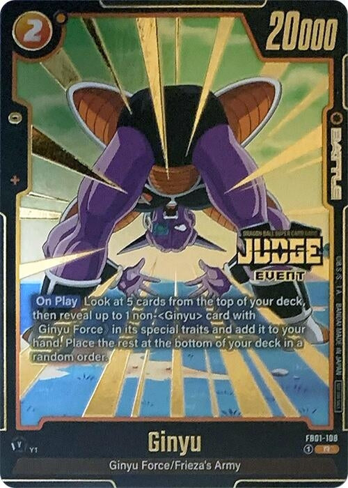 Image for Ginyu - FB01-108 (Judge Pack (Event Judge) 01) (FB01-108) [Tournament and Championship Promos]
